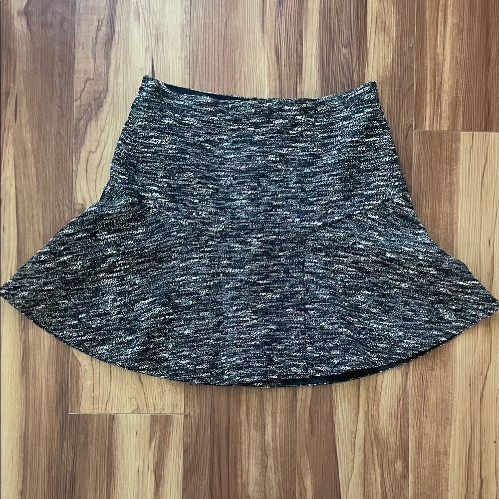J. Crew Black and Gray Short Skirt